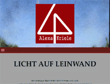 Tablet Screenshot of alexakriele.de